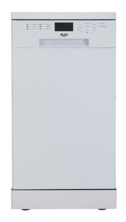Bush - DWSL96W - Slimline Dishwasher - White
